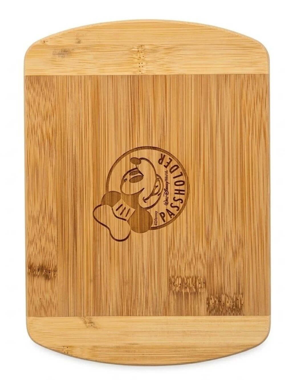 Walt Disney World Annual Passholder Mickey Mouse Bamboo Wood Cutting Board & Bag